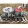 Image 1 : 2 COMMERCIAL FISHING GURNEYS' WITH CABLE LINE, INCUBATOR & HEAT LAMP