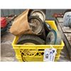Image 1 : MILK CRATE OF ASSORTED CASTORS & ROLLERS