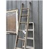 Image 1 : 16' ALUMINUM EXTENSION LADDER & 1/2 OF A STEP LADDER