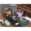 Image 1 : SMALL GROUP OF ASSORTED MISC. ITEMS - CLOTHLINE & PULLEY & OTHER MISC