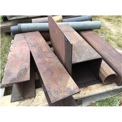 SKID OF HEAVY STEEL MATERIAL