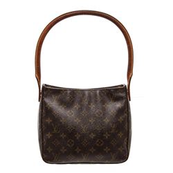 Louis Vuitton Monogram Canvas Leather Looping MM Shoulder Bag