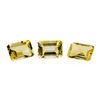 Image 1 : 19.69 ctw.Natural Emerald Cut Citrine Quartz Parcel of Three