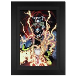 "Thor First Thunder #1" Limited Edition Giclee on Canvas by Tan Eng Huat and Marvel Comics. Numbered