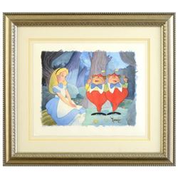 Toby Bluth (1940-2013), "Contrarywise" Framed Limited Edition Giclee, Licensed by Disney Fine Art, N