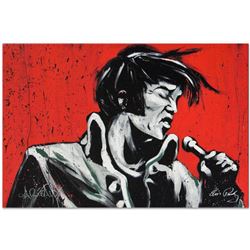 "Elvis Presley (Revolution)" Limited Edition Giclee on Canvas (40" x 30") by David Garibaldi, Number