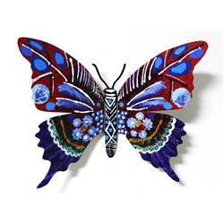 Patricia Govezensky- Original Painting on Cutout Steel "Butterfly CXXXIV"