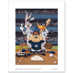 "At the Plate (Yankees)" Numbered Limited Edition Giclee from Warner Bros. with Certificate of Authe