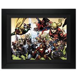 "Secret Invasion #6" Extremely Limited Edition Giclee on Canvas (39" x 28") by Leinil Francis Yu and