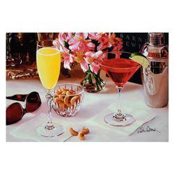 Nobu Haihara, "Ny Happy Hour" Limited Edition Canvas, Signed and with COA.