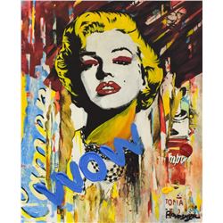 Nastya Rovenskaya- Mixed Media "Marilyn Monroe II"