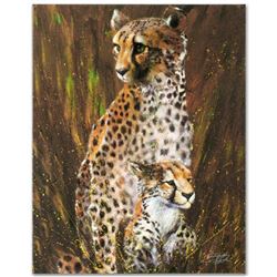 "Mother and Child" Limited Edition Giclee on Canvas by Stephen Fishwick, Numbered and Signed with Ce