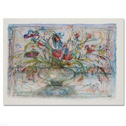 "Floral Mystic" Limited Edition Lithograph by Edna Hibel, Numbered and Hand Signed with Certificate 