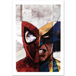 "Moon Knight #5" Limited Edition Giclee on Canvas by Alex Maleev and Marvel Comics. Numbered and Han