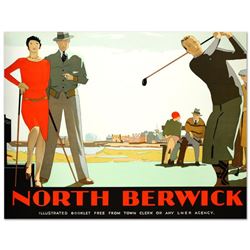 "North Berwick" Hand Pulled Lithograph (46" x 36") by the RE Society, Image Originally by Andrew Joh