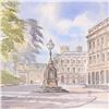 Image 2 : Martin Goode (1932-2002), "The Crescent, Buxton" Framed Original Watercolor Painting, Hand Signed wi