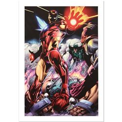 "Iron Man/Thor #2" Limited Edition Giclee on Canvas by Scot Eaton and Marvel Comics. Numbered and Ha