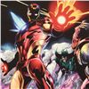 Image 2 : "Iron Man/Thor #2" Limited Edition Giclee on Canvas by Scot Eaton and Marvel Comics. Numbered and Ha