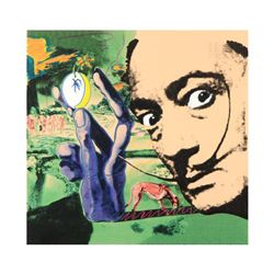 Steve Kaufman (1960-2010), "Dali" Hand Embellished Limited Edition Silkscreen on Canvas, Numbered 35