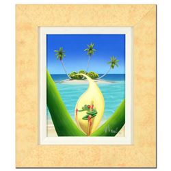 Dan Mackin, "Life Is Good" Framed Original Acrylic Painting on Canvas, Hand Signed with Certificate 