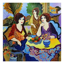 Patricia Govezensky- Original Acrylic on Canvas "Neighbors"
