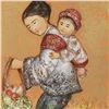 Image 2 : "The Fruit Seller" Limited Edition Lithograph by Edna Hibel (1917-2014), Numbered and Hand Signed wi