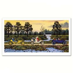 "Merrily We Roll Along" Limited Edition Lithograph by Jane Wooster Scott, Numbered and Hand Signed w