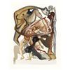 Image 2 : Salvador Dali- Original Color Woodcut on B.F.K. Rives Paper "Hell Canto 4"