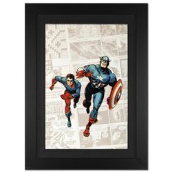 "Captain America: The 1940s Newspaper Strip" Extremely Limited Edition Giclee on Canvas (25" x 34") 
