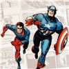 Image 2 : "Captain America: The 1940s Newspaper Strip" Extremely Limited Edition Giclee on Canvas (25" x 34") 