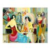 Image 1 : Isaac Maimon, "My Place" Original Acrylic Painting, Hand Signed with Certificate of Authenticity.