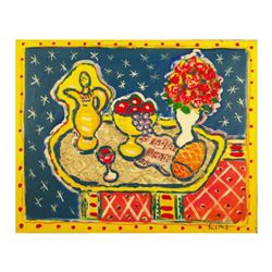 Wayne Ensrud "Still Life with a Carafe of Chateau Petrus" Acrylic Original Artwork; Hand Signed; COA