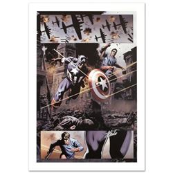 "Captain America #37" Limited Edition Giclee on Canvas by Steve Epting and Marvel Comics. Numbered a