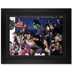 "House of M #6" Limited Edition Giclee on Canvas by Oliver Coipel and Marvel Comics. Numbered Out of