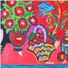 Image 2 : Wayne Ensrud "Still Life at Felidia Restaurant" Acrylic Original Artwork; Hand Signed; COA