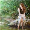 Image 2 : Vidan - "By The River" Limited Edition on Canvas, Numbered and Hand Signed with Certificate.