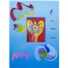 Image 2 : Peter Max- Original Mixed Media "Angel With Heart Ver. III #37"
