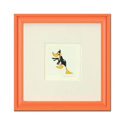 "Daffy Duck" Framed Limited Edition Etching with Hand-Tinted Color and Numbered.