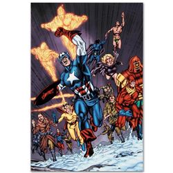 Marvel Comics "Avengers/Invader #11" Numbered Limited Edition Giclee on Canvas by Steve Sadowski; In
