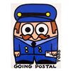 Image 1 : Todd Goldman - "Going Postal" Original Acrylic Painting on Canvas, Hand Signed with Certificate of A