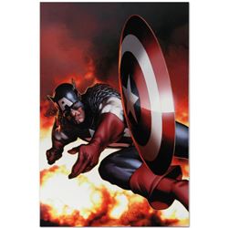 Marvel Comics "Captain America #2" Numbered Limited Edition Giclee on Canvas by Steve McNiven; Inclu