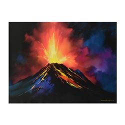 Thomas Leung, "Earth's Fury" Limited Edition on Canvas, Numbered and Hand Signed with Letter of Auth