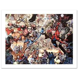 "Secret Invasion #7" Limited Edition Giclee on Canvas by Leinil Francis Yu and Marvel Comics. Number