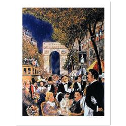Guy Buffet - "Champs Elysees" Limited Edition Serigraph; Numbered and Hand Signed with Certificate o