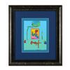 Image 1 : Peter Max, "Love" Framed One-Of-A-Kind Acrylic Mixed Media, Hand Signed with Certificate of Authenti