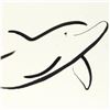Image 2 : Wyland, "Dolphin" Original Sumi Ink Painting, Hand Signed with Certificate of Authenticity.