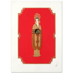 Erte (1892-1990), "Plum Blossom" Limited Edition Serigraph, Numbered and Hand Signed with Certificat