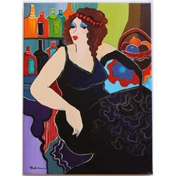 Patricia Govezensky- Original Acrylic On Canvas "Roxanne"