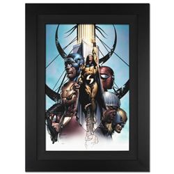 "New Avengers #10" Extremely Limited Edition Giclee on Canvas by David Finch and Marvel Comics. Numb