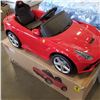 Image 2 : BRAND NEW RASTAR 12VOLT RIDE ON FERRARI F12 W/ PARENTAL REMOTE CONTROL RETAIL $499.99